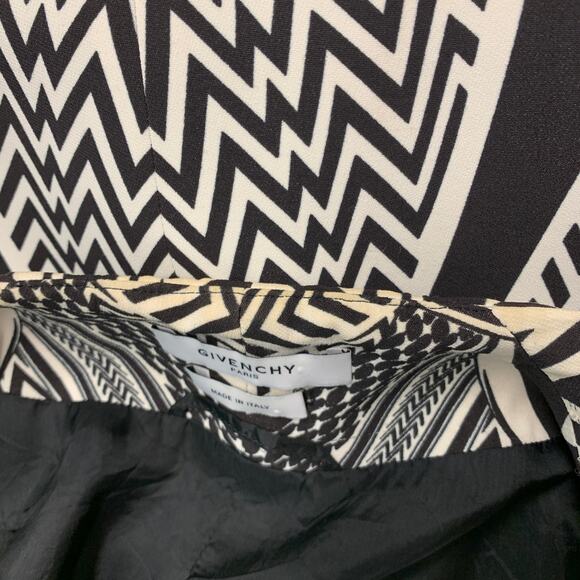 GIVENCHY SS10 Size M Black White Geometric Open Front Vest - Picture 5 of 6